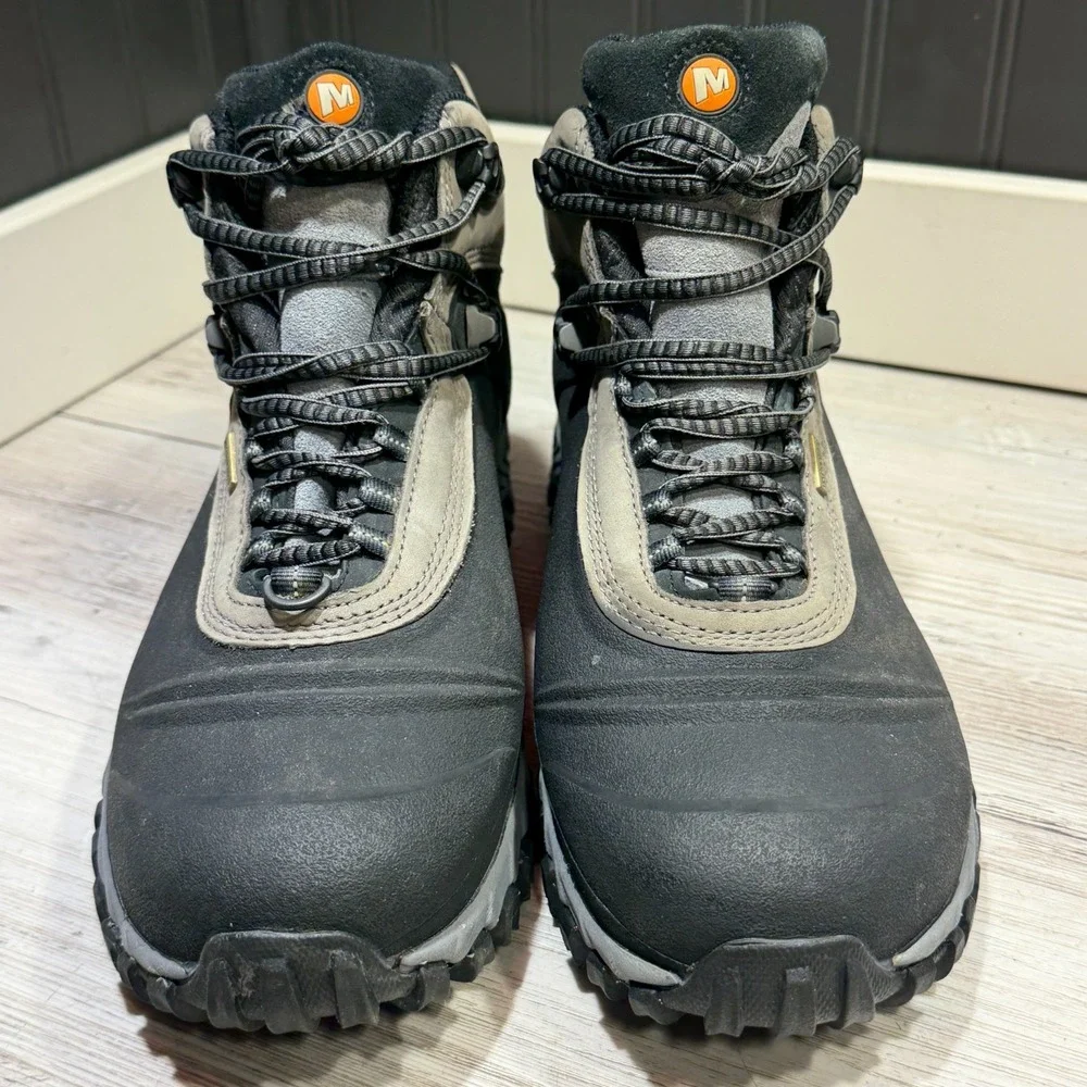 Merrill Thermo 6 Waterproof Boots Men's 10.5 #J82727 Vibram Nice Hiking Boots